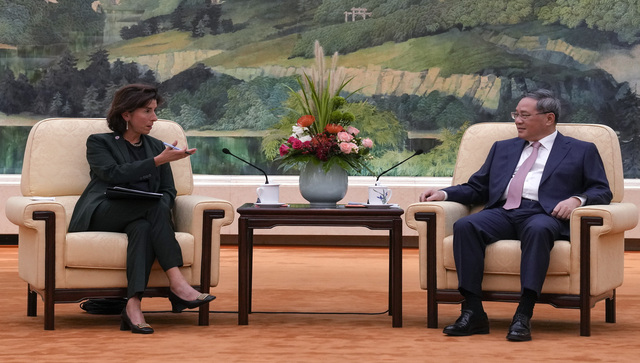 'Politicising' trade will be 'disastrous', China's premier warns visiting Commerce Secretary Gina Raimondo 'Politicising' trade will be 'disastrous', China's premier warns visiting Commerce Secretary Gina Raimondo