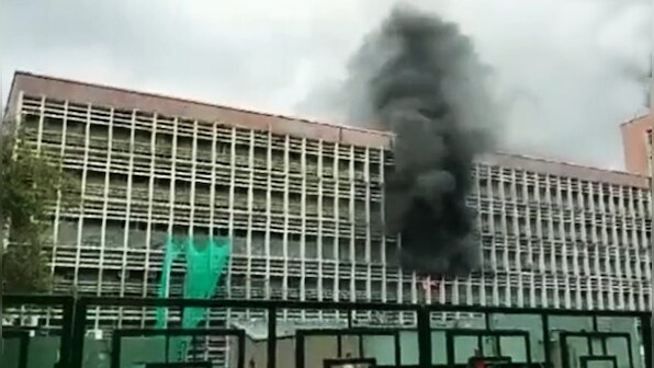 WATCH: Massive fire breaks out in endoscopy room of AIIMS, New Delhi; 8 fire tenders rushed to spot