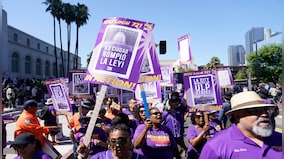 Thousands of Los Angeles city workers stage one-day strike, allege unfair labour practices
