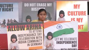 WATCH: Baby Ariha's mother stages protest for letting kid celebrate Independence Day with Indians in Germany