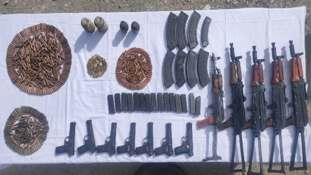 Huge cache of arms recovered near LoC in J&K's Kupwara