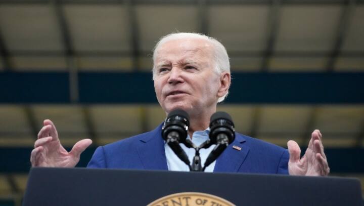 President Biden targets China as he touts manufacturing revival at home