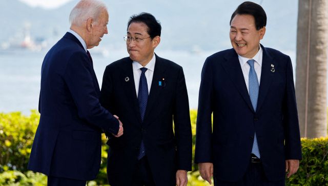 At Camp David, US, South Korea and Japan condemn China, agree to deepen military ties At Camp David, US, South Korea and Japan condemn China, agree to deepen military ties