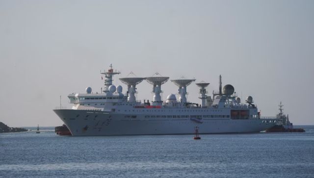 Chinese military warship docks at Sri Lanka port dafter delay caused by Indian concerns Chinese military warship docks at Sri Lanka port dafter delay caused by Indian concerns