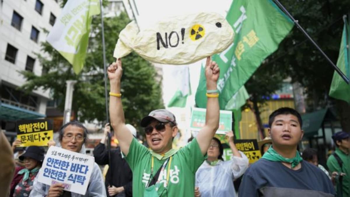 South Koreans rally in Seoul against Japanese plans to release treated nuclear wastewater into sea amid safety concerns