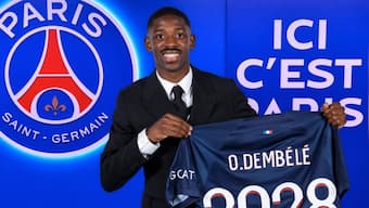 Ousmane Dembele moves from Barcelona to PSG on five-year deal