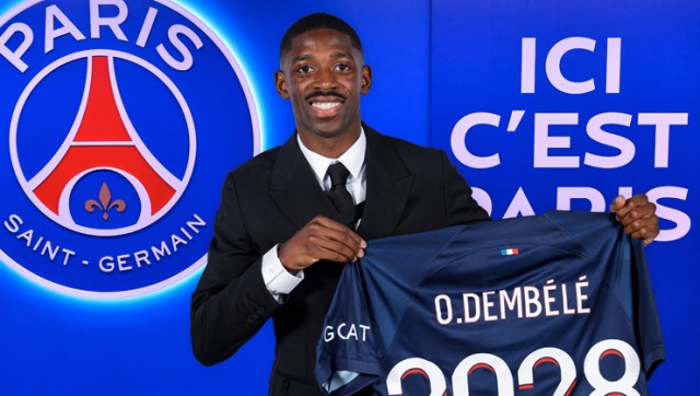 Ousmane Dembele moves from Barcelona to PSG on five-year deal Ousmane Dembele moves from Barcelona to PSG on five-year deal