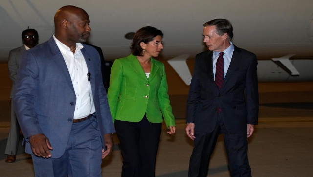 US commerce secretary Gina Raimondo visits China to cool off tensions US commerce secretary Gina Raimondo visits China to cool off tensions