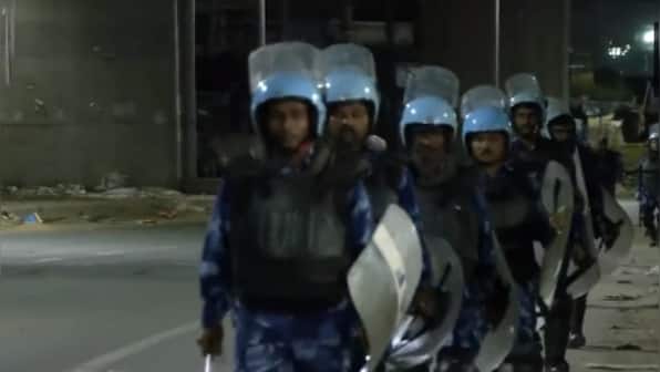 WATCH: Rapid Action Force conducts flag march in violence-hit Gurugram's Badshahpur