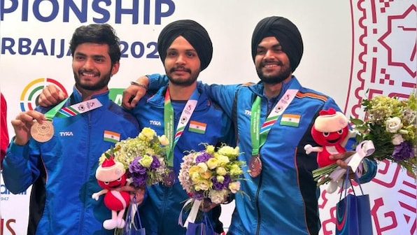 ISSF World Cup: India collect first medal in Baku with men's 10m air pistol team bronze