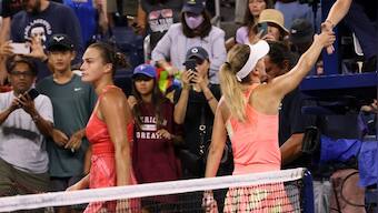 Ukraine-born Maryna Zanevska snubs handshake after Aryna Sabalenka loss in farewell match