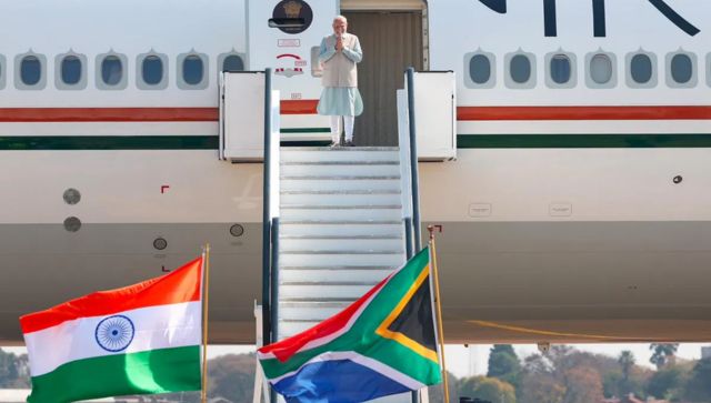 PM Modi in South Africa for BRICS Summit amid buzz over meet with China’s Xi Jinping PM Modi in South Africa for BRICS Summit amid buzz over meet with China’s Xi Jinping