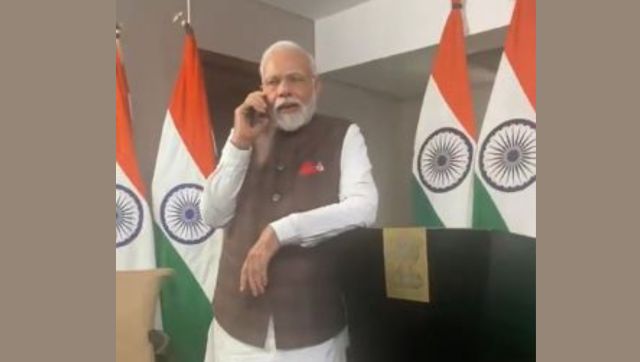 PM Modi dials ISRO chief, says 'Will personally visit to congratulate on Chandrayaan-3 successful landing on Moon' PM Modi dials ISRO chief, says 'Will personally visit to congratulate on Chandrayaan-3 successful landing on Moon'