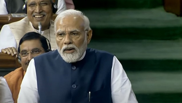 'Jinke bahi khaate khud ke bigde hue hain...wo hamse hisab liye phirte hain': PM mocks Cong, Oppn in no-trust vote reply 'Jinke bahi khaate khud ke bigde hue hain...wo hamse hisab liye phirte hain': PM mocks Cong, Oppn in no-trust vote reply