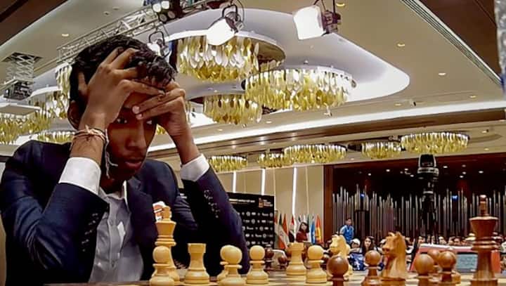 FIDE Chess World Cup R Praggnanandhaa plays out draw against Magnus Carslen in first game of final