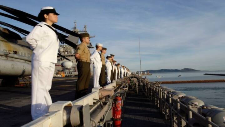 Two US navy sailors arrested on charges of passing sensitive material to China