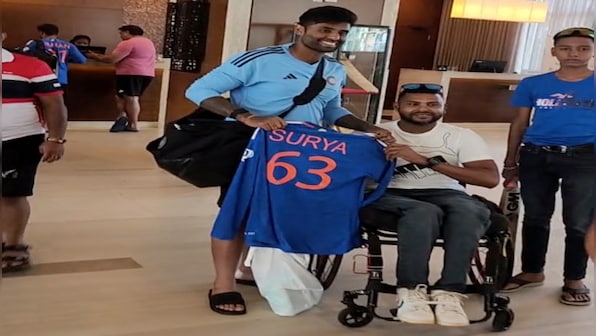 Watch: Suryakumar Yadav gifts jersey to fan after match-winning knock