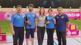 ISSF World Championship: India's Esha Singh and Shiva Narwal win 10m air pistol mixed team gold