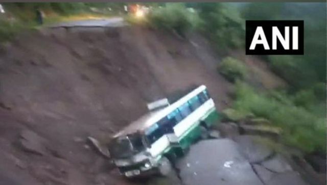 Himachal Pradesh: 4 critically injured in bus accident after road caves in Himachal Pradesh: 4 critically injured in bus accident after road caves in