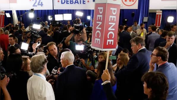 Absent Trump steals show at raucous Republican debate ahead of 2024 US election