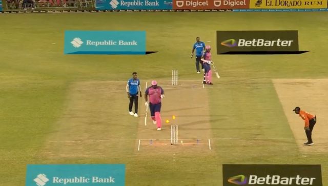 Watch: Rahkeem Cornwall's hilarious run-out during Barbados Royals' season opener dominates social media Watch: Rahkeem Cornwall's hilarious run-out during Barbados Royals' season opener dominates social media