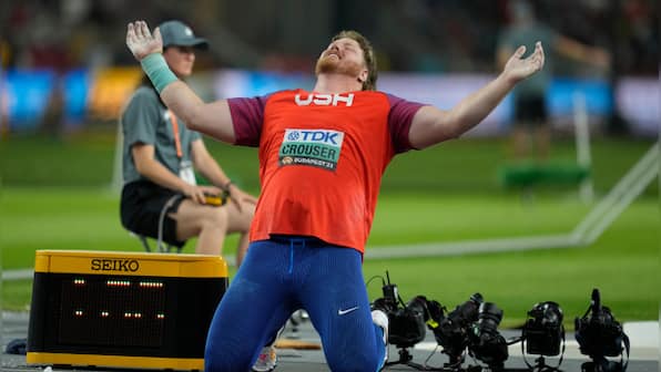 World Athletics Championships: Ryan Crouser retains shot put title despite blood clot scare