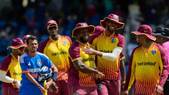 Tilak Varma's fighting knock in vain as bowlers help West Indies stun India in first T20I Tilak Varma's fighting knock in vain as bowlers help West Indies stun India in first T20I