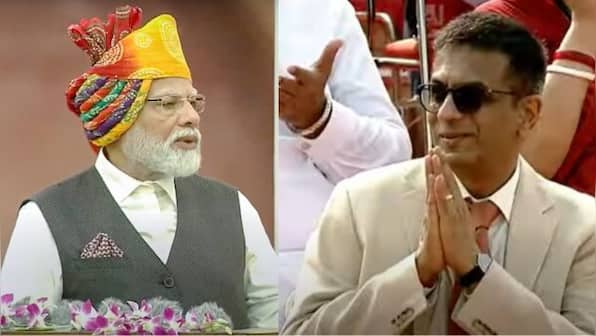 CJI Chandrachud folds hands as PM Modi lauds Supreme Court