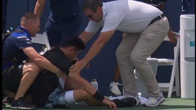 China's Wu Yibing collapses while leading ATP Washington opener China's Wu Yibing collapses while leading ATP Washington opener