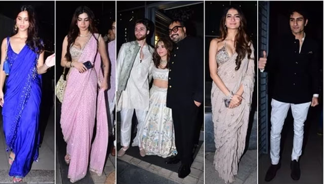 Suhana Khan, Ibrahim Ali Khan, Palak Tiwari grace Aaliyah Kashyap's engagement ceremony Suhana Khan, Ibrahim Ali Khan, Palak Tiwari grace Aaliyah Kashyap's engagement ceremony