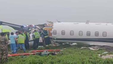 Private jet skids off Mumbai airport, breaks apart: What we know so far