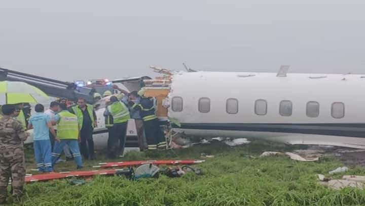 Private jet skids off Mumbai airport, breaks apart: What we know so far