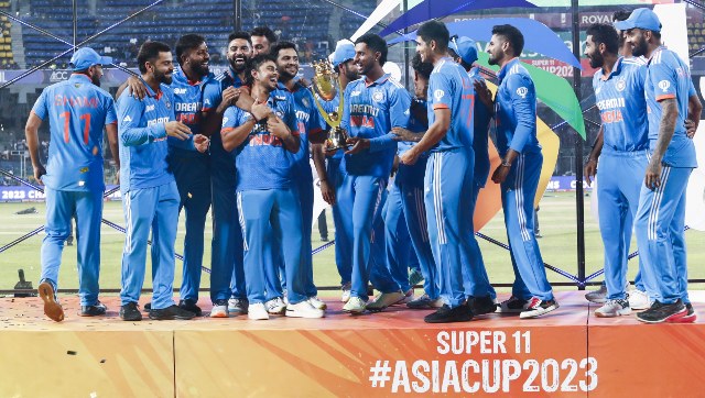 Asia Cup 2023 Final: Watch India’s trophy celebrations after defeating Sri Lanka by 10 wickets Asia Cup 2023 Final: Watch India’s trophy celebrations after defeating Sri Lanka by 10 wickets
