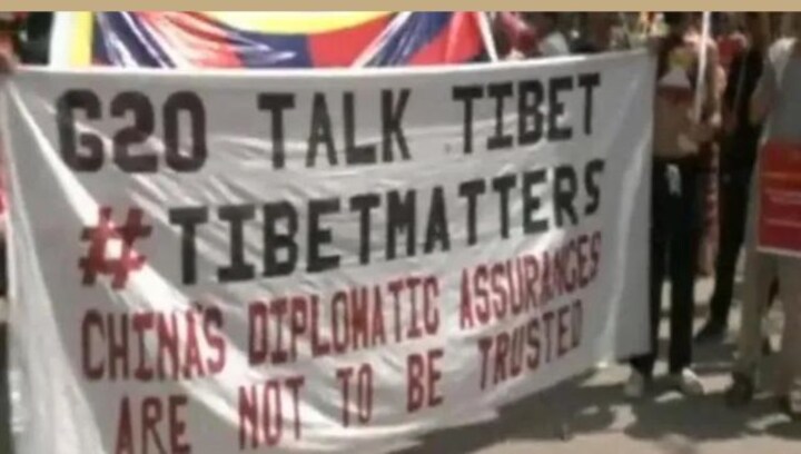 Tibetan students protest against China, urge G20 leaders to take action