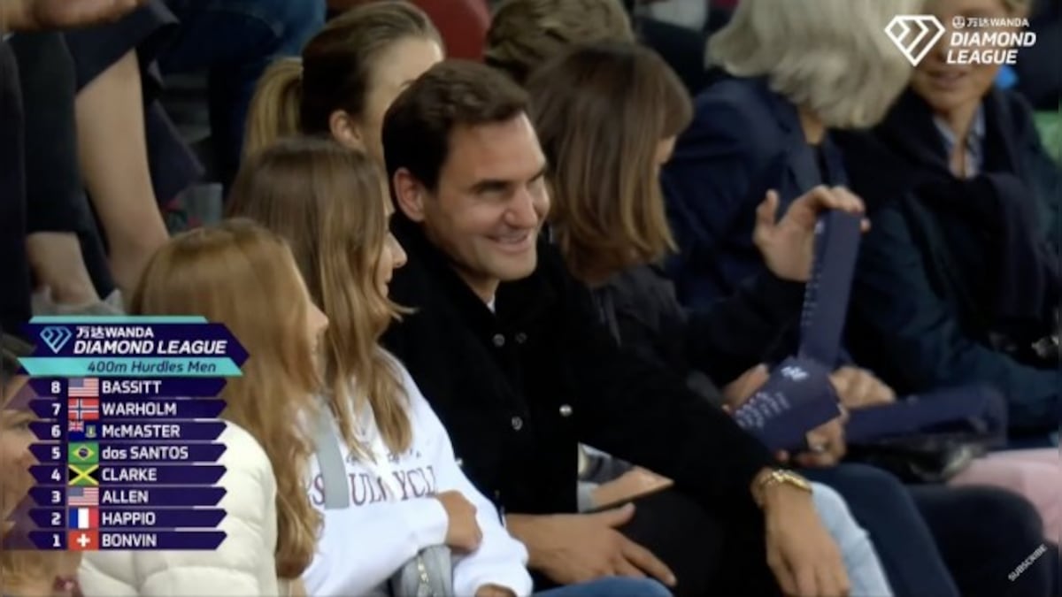 WATCH: Roger Federer watches Zurich Diamond League featuring Neeraj Chopra