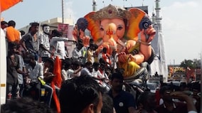 WATCH: Hyderabad Police personnel groove on traditional dhol during Ganesh visarjan