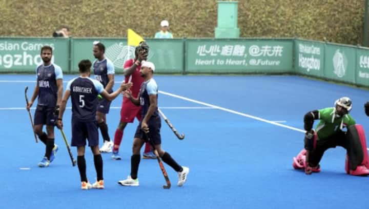 Asian Games 2023: Harmanpreet, Mandeep hat-tricks see India men's hockey team thump Singapore 16-1 Asian Games 2023: Harmanpreet, Mandeep hat-tricks see India men's hockey team thump Singapore 16-1
