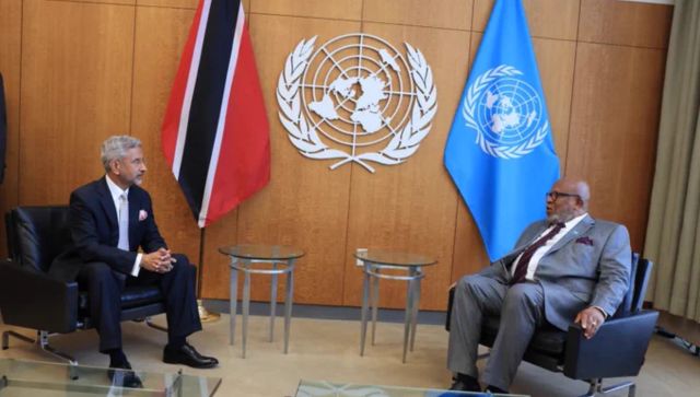 Jaishankar meets UNGA chief Dennis Francis on sidelines of 78th session Jaishankar meets UNGA chief Dennis Francis on sidelines of 78th session