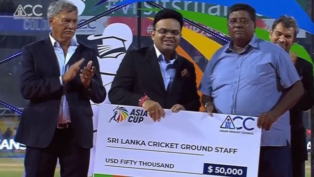 Asia Cup 2023: Jay Shah announces $50,000 reward for Colombo and Pallekele ground staff; Siraj gives away his cash prize Asia Cup 2023: Jay Shah announces $50,000 reward for Colombo and Pallekele ground staff; Siraj gives away his cash prize