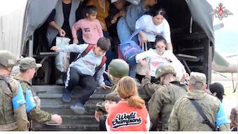 Thousands of Armenians try to flee Karabakh after ceasefire with Azerbaijan