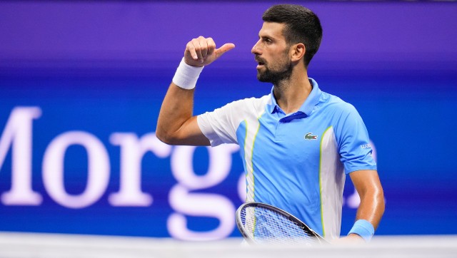 US Open 2023: Novak Djokovic imitates Ben Shelton's celebrations after win US Open 2023: Novak Djokovic imitates Ben Shelton's celebrations after win