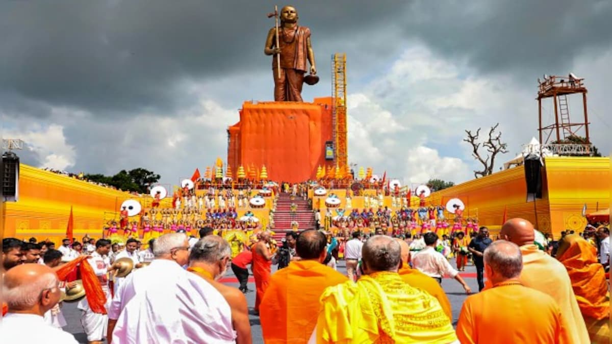 ‘Statue of Oneness’: All about the new 108-feet Adi Shankaracharya statue in MP’s Omkareshwar – Firstpost