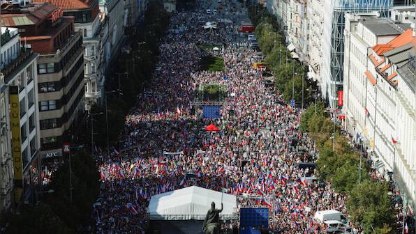 Czech Republic: Massive protests against government's pro-Western policies