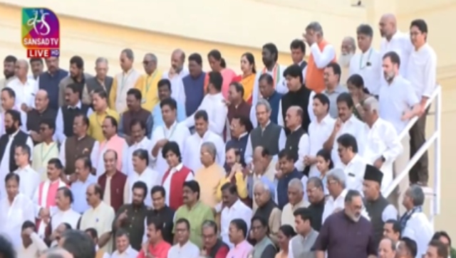 WATCH: MPs gather for group photo ahead of today's Parliament Session WATCH: MPs gather for group photo ahead of today's Parliament Session