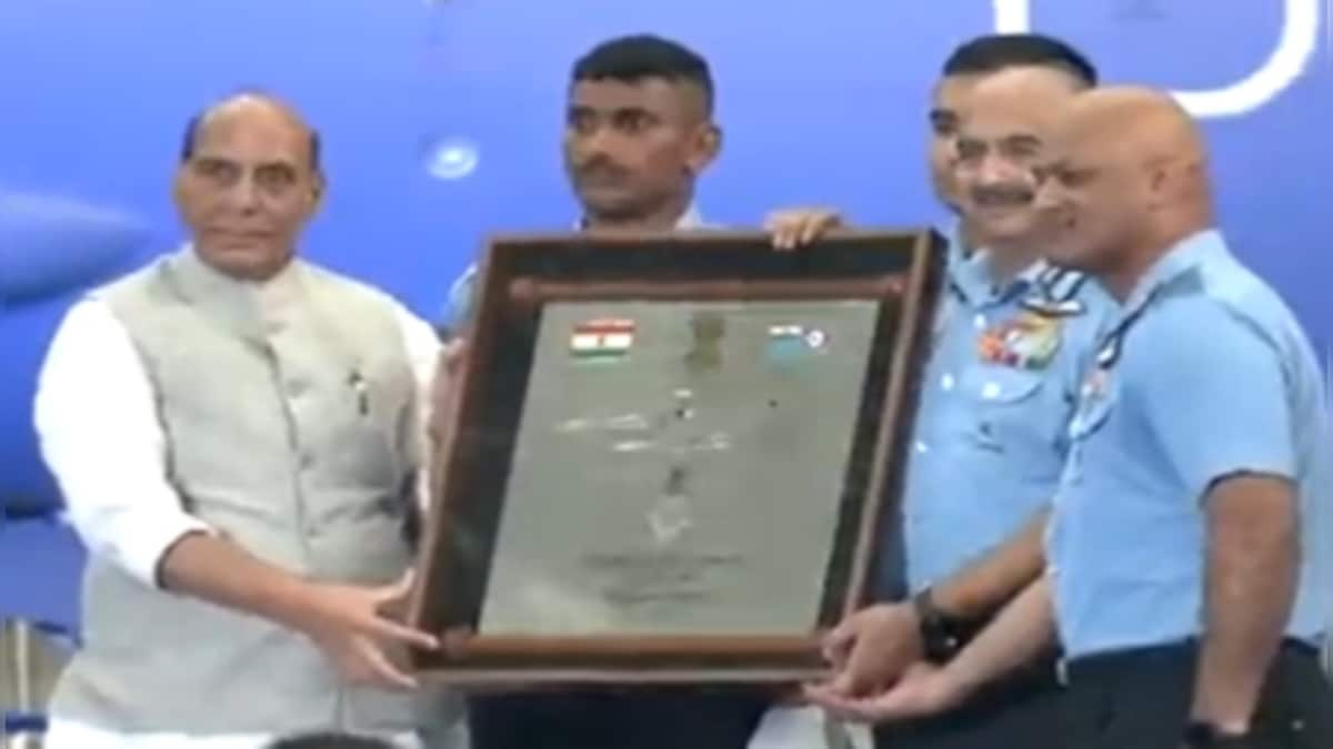 Rajnath Singh inaugurates mega drone show, inducts first C-295 aircraft into IAF at Hindon airbase