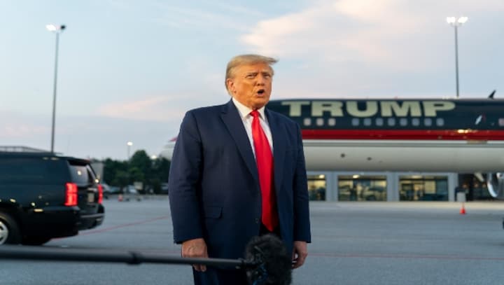 Trump pleads not guilty in Georgia election case, seeks to sever his case from others