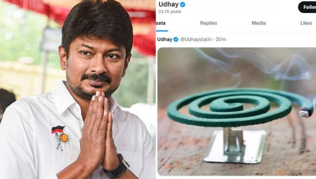 Sanatan Dharma 'hate speech': Udhayanidhi Stalin adds fuel to fire, cryptically posts burning mosquito coil on X Sanatan Dharma 'hate speech': Udhayanidhi Stalin adds fuel to fire, cryptically posts burning mosquito coil on X