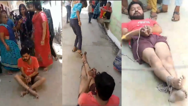 WATCH: Good Offices? Women bind man, thrash, drag him on road for letting young couple meet in his clinic WATCH: Good Offices? Women bind man, thrash, drag him on road for letting young couple meet in his clinic