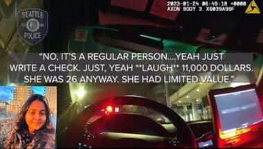 WATCH: 'Insensitive' Police officer caught laughing at Indian student killed in accident by cop car