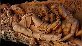 Mahavishnu marvel: The epic journey of a magnificent sculpture